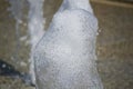 Close-up of splashing water from a fontain Royalty Free Stock Photo
