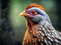 Close up of spurfowl Royalty Free Stock Photo