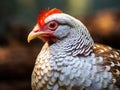 Close up of spurfowl Royalty Free Stock Photo