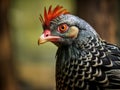 Close up of spurfowl Royalty Free Stock Photo