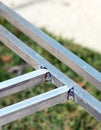 Close up of Aluminum Welding Royalty Free Stock Photo