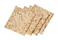 Close up of square matza Royalty Free Stock Photo