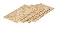 Close up of square matza Royalty Free Stock Photo