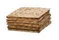 Close up of square matza Royalty Free Stock Photo