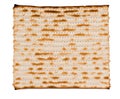 Close up of square matza Royalty Free Stock Photo