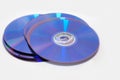 Close-up of a stack of cd-roms Royalty Free Stock Photo