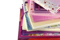 Close up stack of children's books Royalty Free Stock Photo