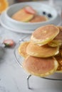 Close-up a stack of pancakes Royalty Free Stock Photo