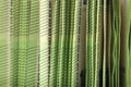 Close-up of a stack of paper bills, side view. Euro banknotes stacked on top of each other. Big pile of money. Royalty Free Stock Photo