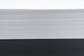 close-up. a stack of sheets of white paper on a black background. Royalty Free Stock Photo