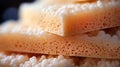 A close up of a stack of sponges Royalty Free Stock Photo