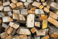 Close up of a stack of timber Royalty Free Stock Photo