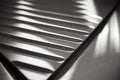 Close up of stainless steel plate background. Shallow depth of field. Generative AI