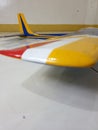 Starboard side wing and tail of Sky Runner Radio Control power glider