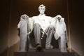 Close up of Statue of Abraham Lincoln in the Lincoln Memorial in Washington, D.C. Royalty Free Stock Photo