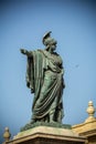 Close Up of the Statue of Carlo Felice, in the Centre of the Town of Cagliari, Italy