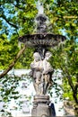 Close-up of statue of a fountain in Zurich city center, Switzerland. Royalty Free Stock Photo