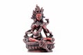 Close up statue of goddess Saraswati with musical instrument Royalty Free Stock Photo