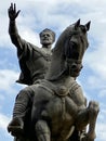 Close up of statue of legendary Amir Temur, Tashkent, Uzbekistan Royalty Free Stock Photo