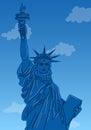 Close up of the statue of liberty, New York City. Royalty Free Stock Photo