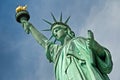 Close up of the statue of liberty, New York Royalty Free Stock Photo