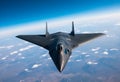 A close up of a Stealth Bomber in flight Royalty Free Stock Photo