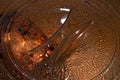 Close Up of Steamy Serving Dish Covering Roast