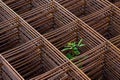 Close up Steel grating for construction in site work