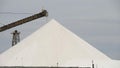 close up of a stockpile of salt at rio tinto's salt works at port hedland in wa Royalty Free Stock Photo