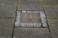 Close Up Stolperstein Memorial Stone From Family Frank At Amsterdam The Netherlands 6-8-2021