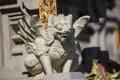 Close up stone Balinese statue Bali ,Indonesia