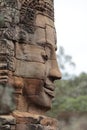 Face statue, Angkor Wat Temple, Siem Reap, Cambodia Royalty Free Stock Photo