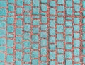 Close up stone pavement texture abstract background Royalty Free Stock Photo