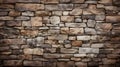 Close-Up of a Stone Wall, Stone Wall Patterns Royalty Free Stock Photo