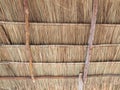 Straw background. Texture of thatch roof Royalty Free Stock Photo