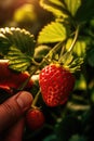 close up of strawberries Royalty Free Stock Photo