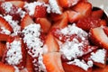 Close up of Strawberries with Powdered Sugar