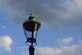 Street light against blue sky Royalty Free Stock Photo