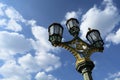 Street light against blue sky Royalty Free Stock Photo