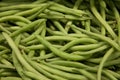 Close-up of string beans in market