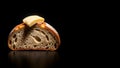Artisan Sourdough Bread Slice with Butter Royalty Free Stock Photo