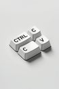 Copy Paste Keyboard Keys Royalty Free Stock Photo