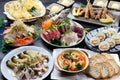 Gorgeous Japanese dishes meet up