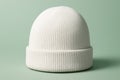 White Knit Beanie Royalty Free Stock Photo