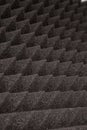 Close up of studio sound acoustical foam Background Royalty Free Stock Photo