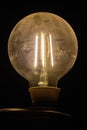 Close-up Of A Stylish Light Bulb Giving Light