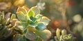 Close up of succulent plant in garden