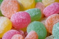 Close up of sugar coated candy with various colors Royalty Free Stock Photo