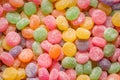 Close up of sugar coated candy with various colors Royalty Free Stock Photo