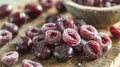 Sweet Candied Cherries: A Delicious and Vibrant Treat Royalty Free Stock Photo